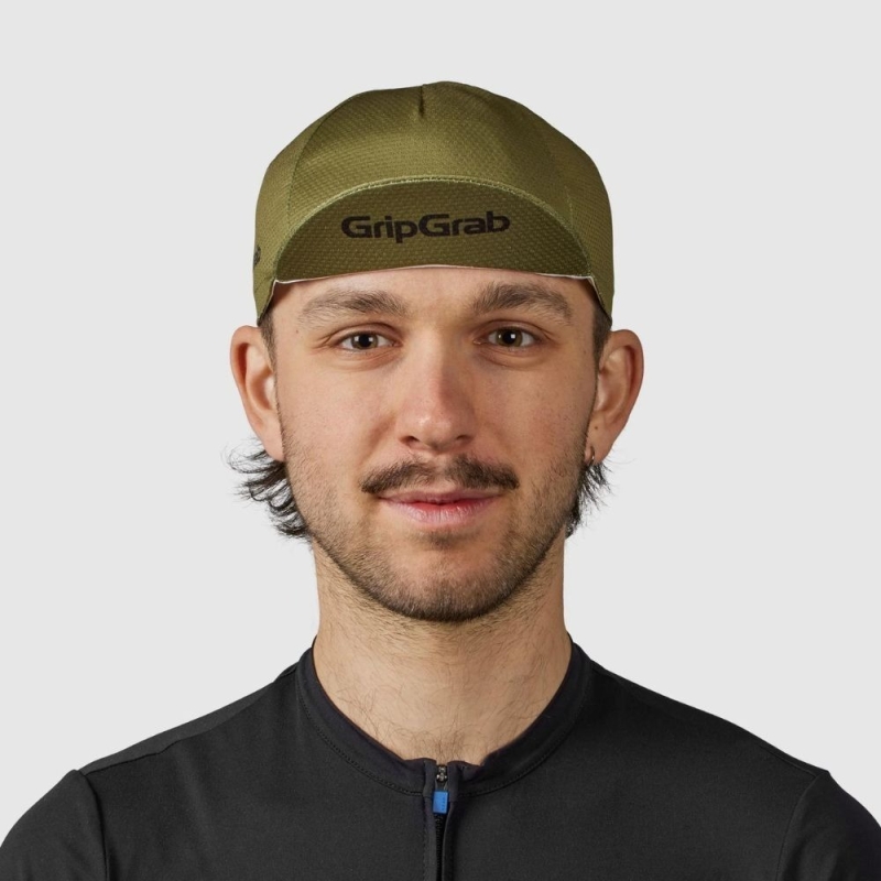 Czapka kolarska GripGrab Lightweight Summer oliwkowa