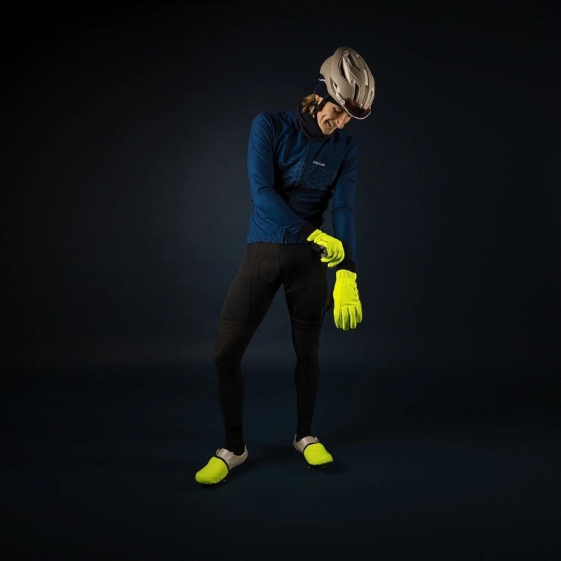 Noski na buty GripGrab Windproof Road żółte
