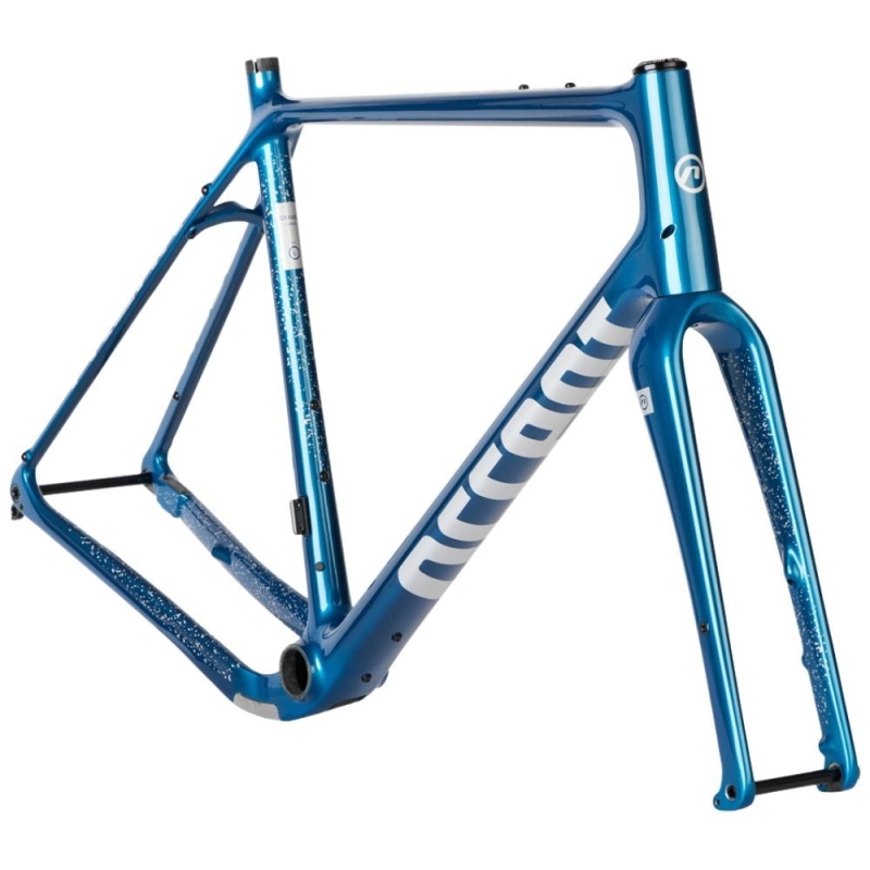 Rama gravel Accent Freak Carbon niebiesko-srebrna