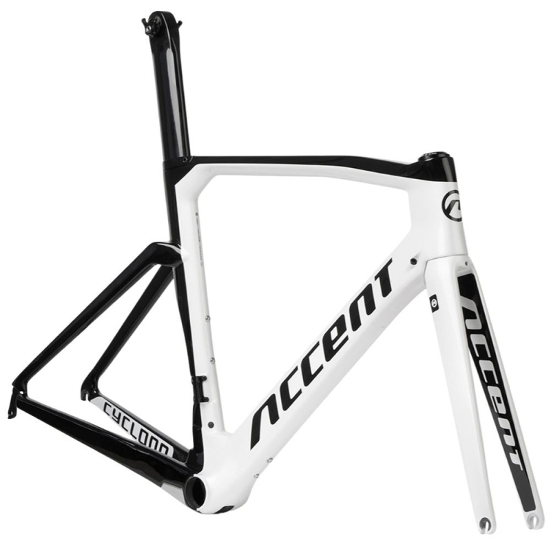 Rama szosowa Accent Cyclone Carbon biała