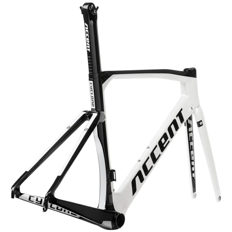 Rama szosowa Accent Cyclone Carbon biała