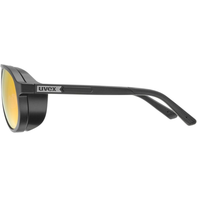 Okulary Uvex MTN Classic Pure czarne (czerwone soczewki)