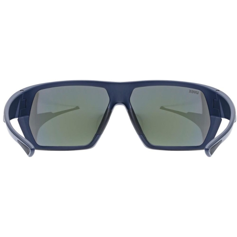 Okulary rowerowe Uvex Sportstyle 238 granatowe (czerwone soczewki)