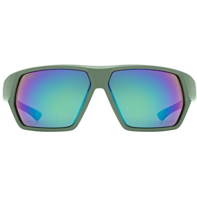 Okulary rowerowe Uvex Sportstyle 238 zielone (zielone soczewki)