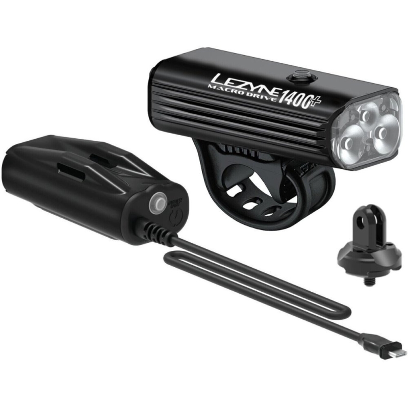 Zestaw Lezyne Macro Drive 1400+ Loaded Kit & Powerbank Infinite Light Power Pack