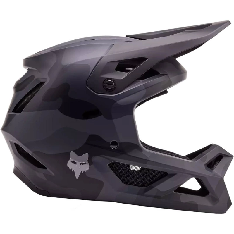 Kask rowerowy Fullface Fox Rampage Camo Junior MIPS czarno-szary