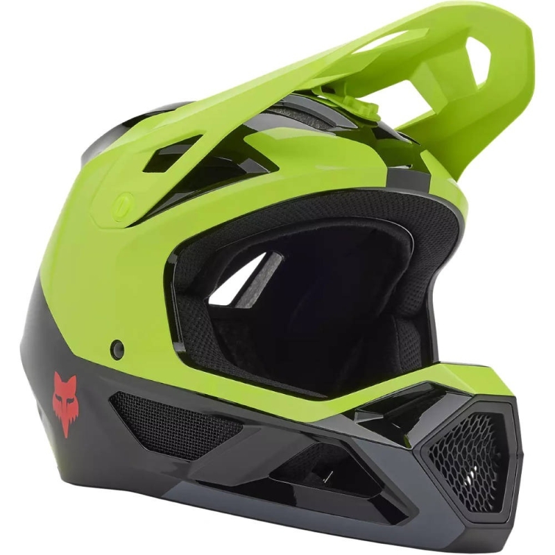 Kask rowerowy Fullface Fox Rampage Barge MIPS limonkowy