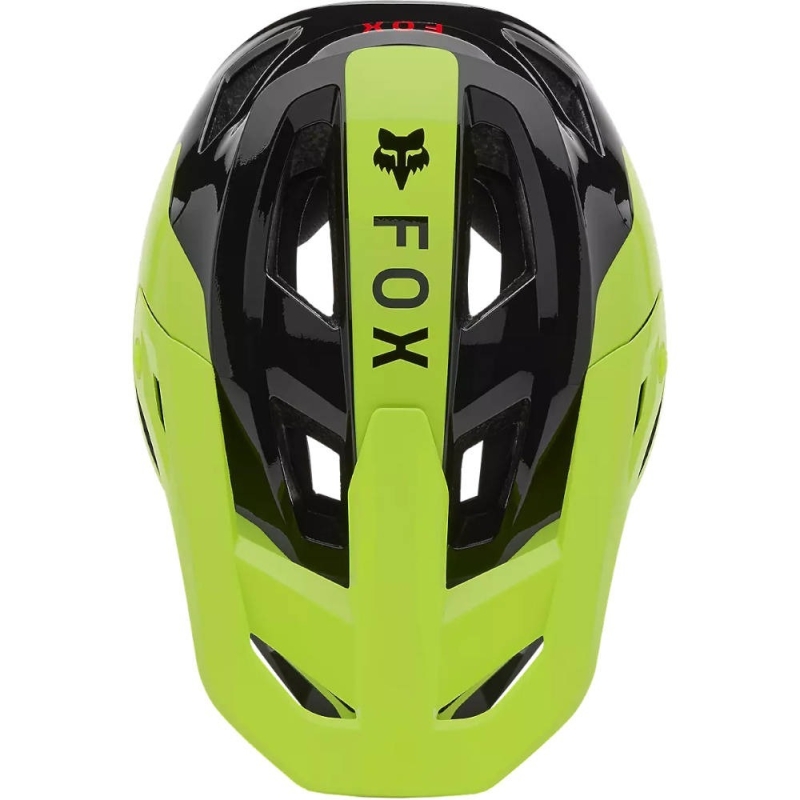 Kask rowerowy Fullface Fox Rampage Barge MIPS limonkowy