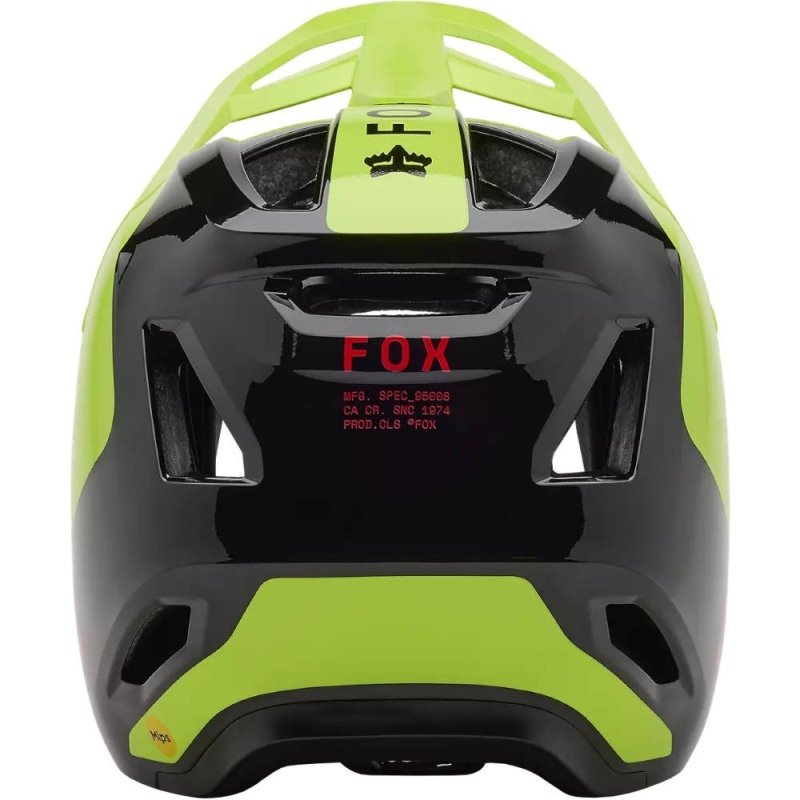 Kask rowerowy Fullface Fox Rampage Barge MIPS limonkowy
