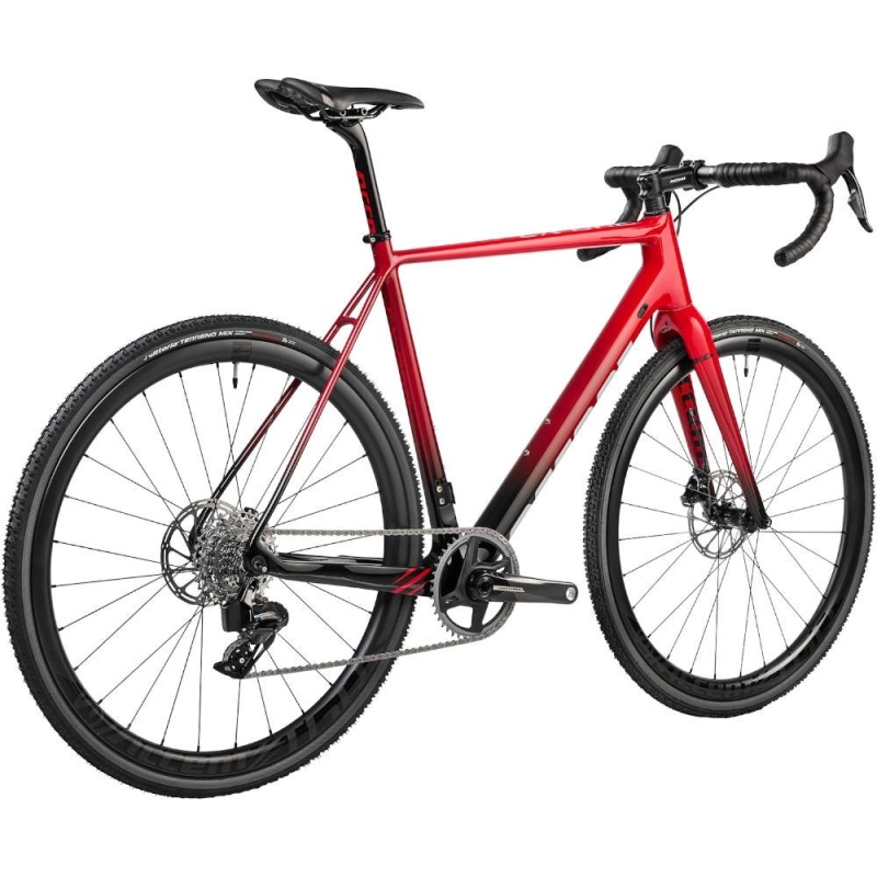 Rower gravel Accent CX-One Carbon Force AXS czerwono-czarny