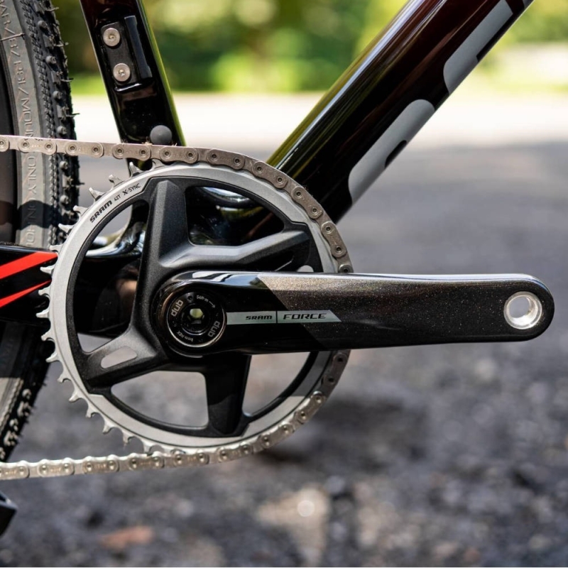 Rower gravel Accent CX-One Carbon Force AXS czerwono-czarny