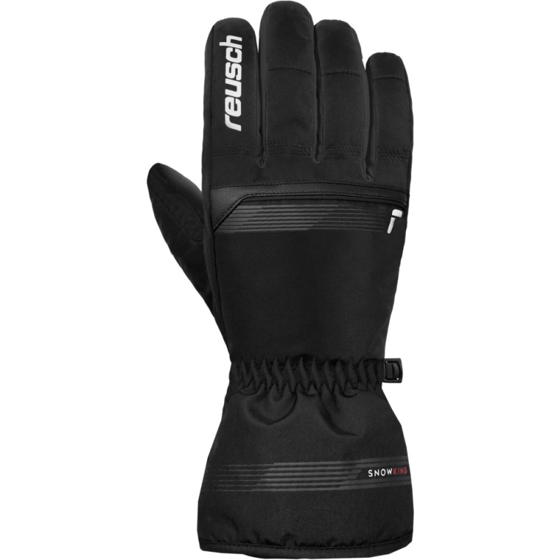 Rękawice narciarskie Reusch Snow King czarno-białe