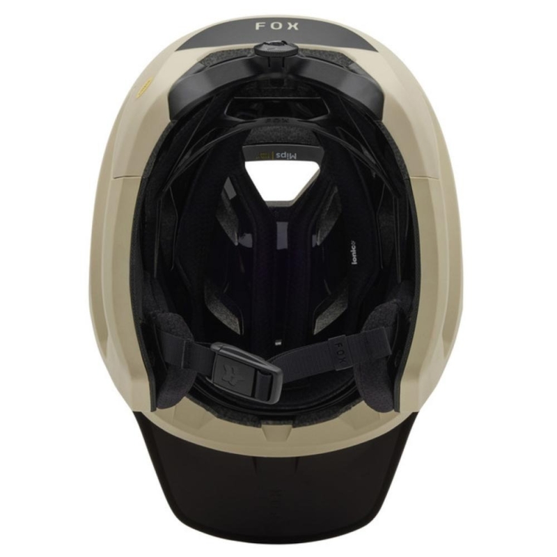 Kask rowerowy Fox Dropframe Pro NYF MIPS beżowy