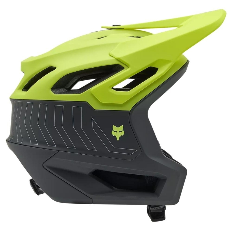 Kask rowerowy Fox Dropframe Pro RUNN MIPS szaro-żółty