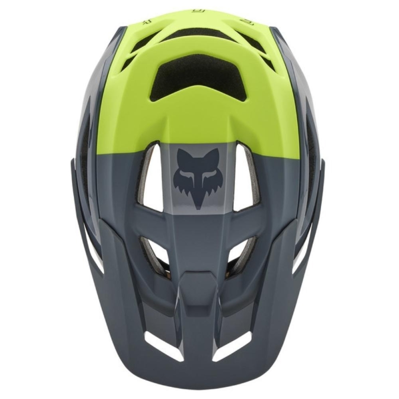 Kask rowerowy Fox Speedframe Pro Klif MIPS szaro-żółty