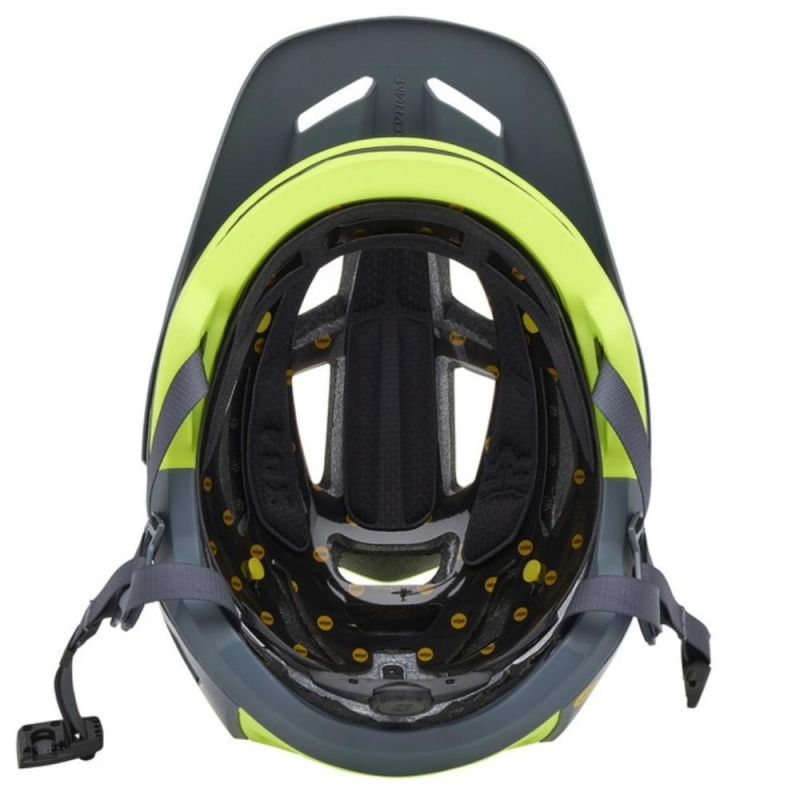 Kask rowerowy Fox Speedframe Pro Klif MIPS szaro-żółty
