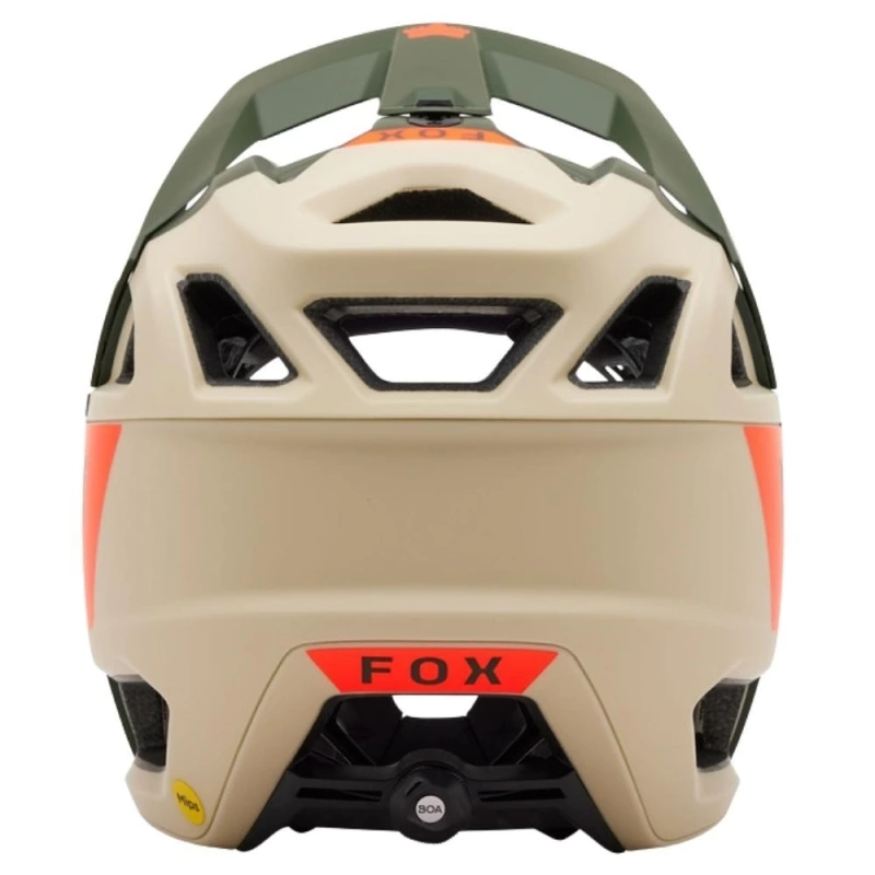 Kask rowerowy Fullface Fox Proframe RS Nuf MIPS beżowo-zielony
