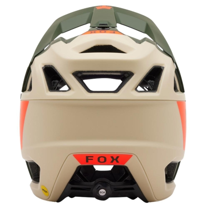 Kask rowerowy Fullface Fox Proframe RS Nuf MIPS beżowo-zielony