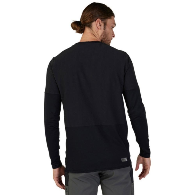 Koszulka rowerowa z długim rękawem Fox Defend Thermal Black