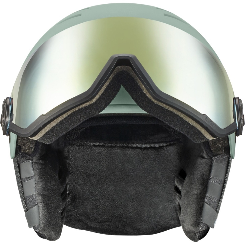 Kask narciarski Uvex Wanted Visor zielony
