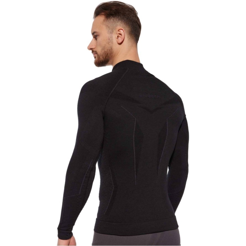 Komplet bielizny termoaktywnej Brubeck Extreme Merino czarny