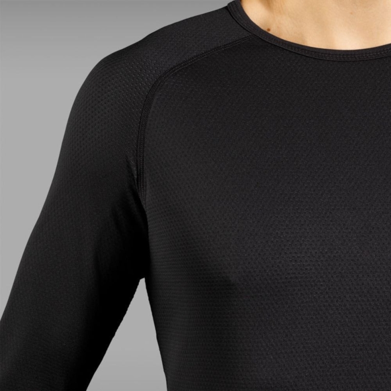 3-pack koszulek termoaktywnych z długim rękawem GripGrab RIDE Thermal czarny
