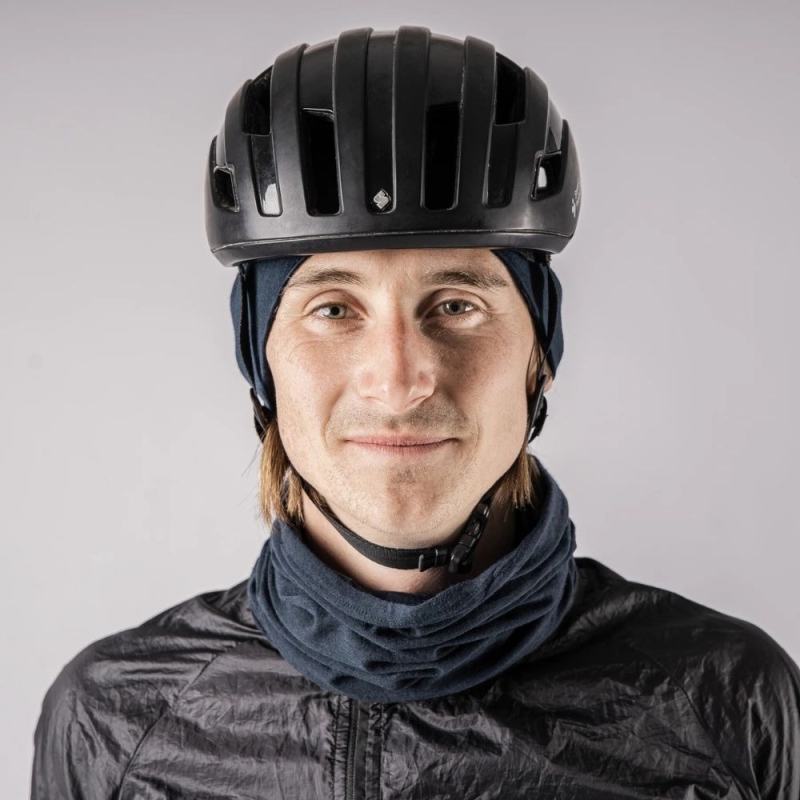 Czapka pod kask GripGrab Merino Blend Lightweight granatowa