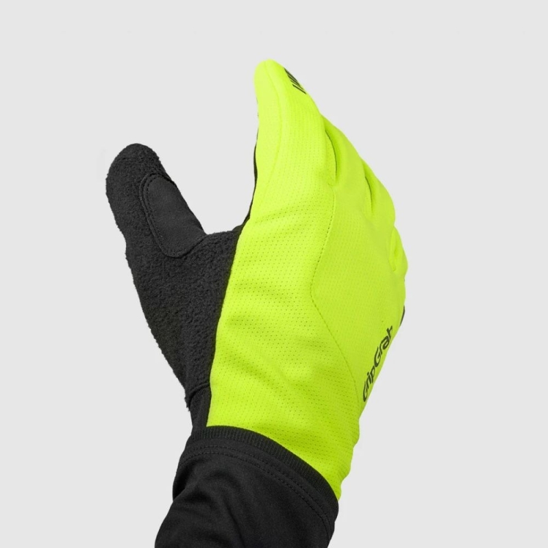 Rękawiczki długie GripGrab Hurricane 2 Windproof żółte