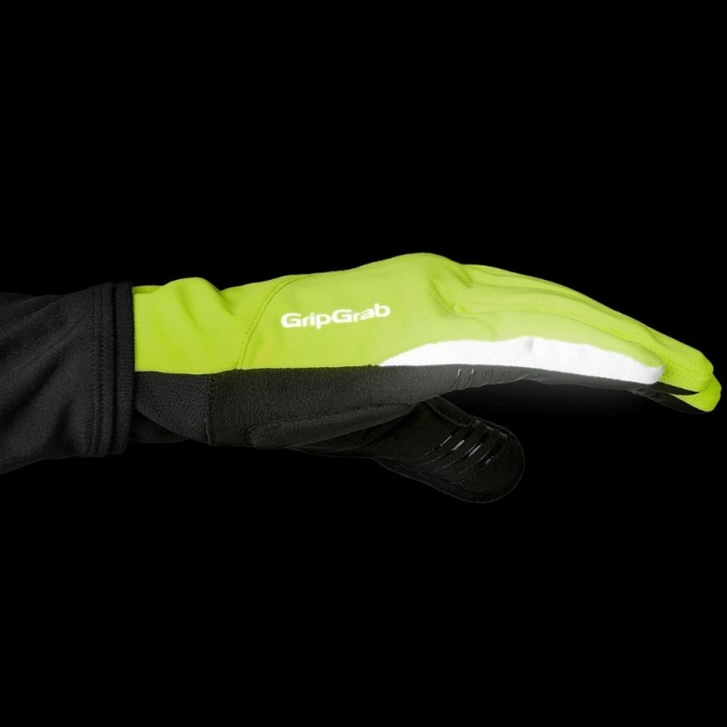 Rękawiczki długie GripGrab Hurricane 2 Windproof żółte