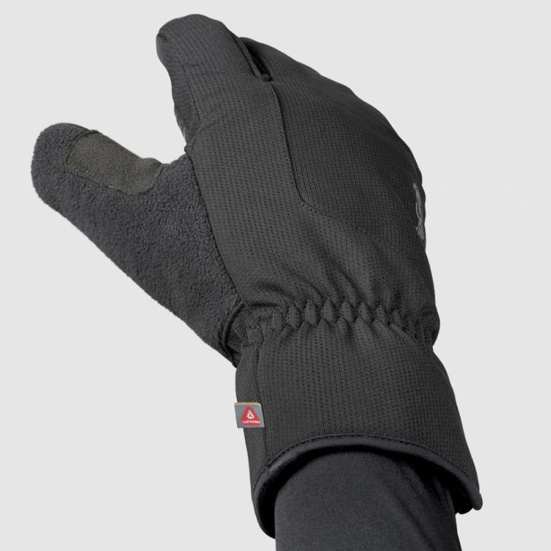 Rękawiczki długie GripGrab Nordic 2 Windproof Deep Winter Lobster czarne