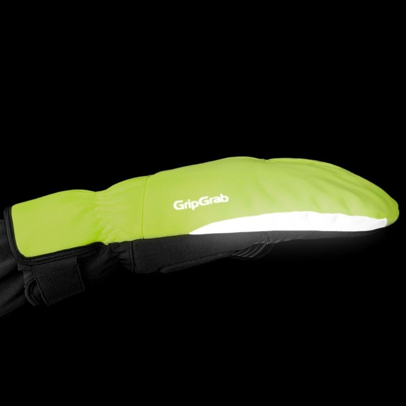 Rękawiczki długie GripGrab Nordic 2 Windproof Deep Winter Lobster żółte