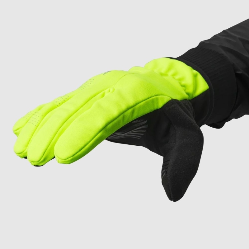 Rękawiczki długie GripGrab RIDE 2 Windproof Winter żółte