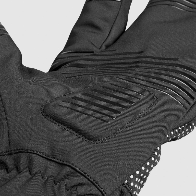 Rękawiczki długie GripGrab RIDE Windproof Deep Winter Lobster czarne
