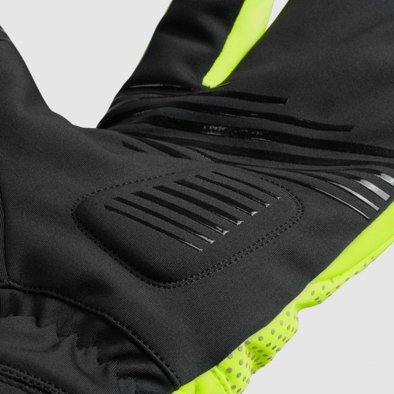 Rękawiczki długie GripGrab RIDE Windproof Deep Winter Lobster żółte