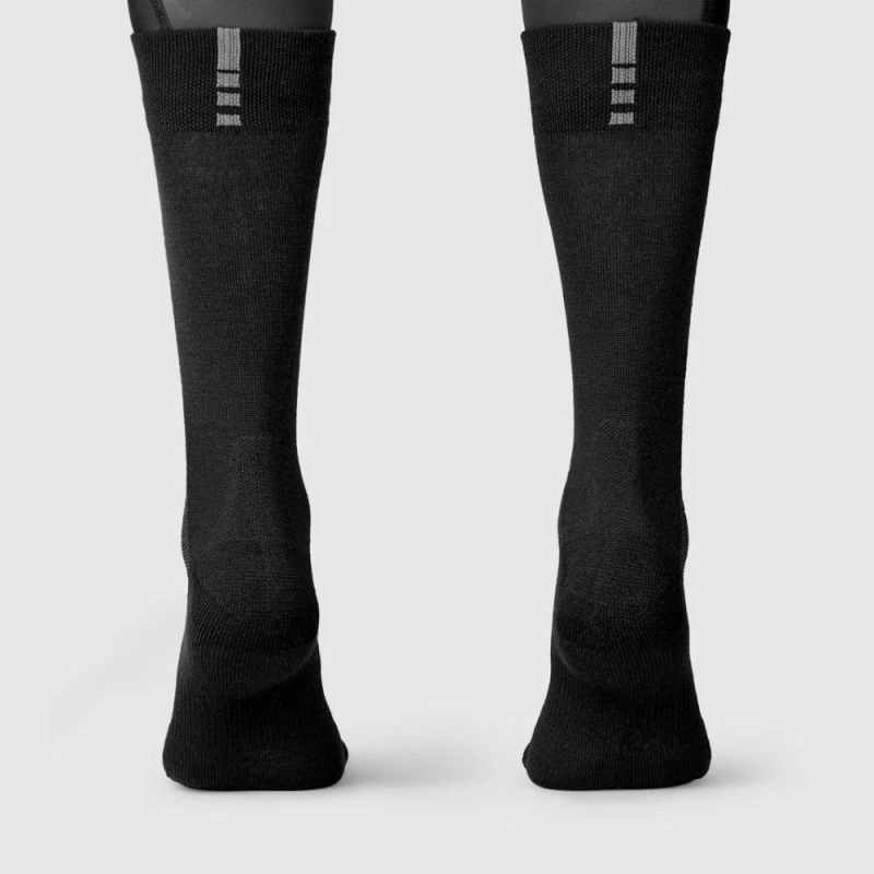 Skarpetki GripGrab Alpine Merino High Cut Winter czarne