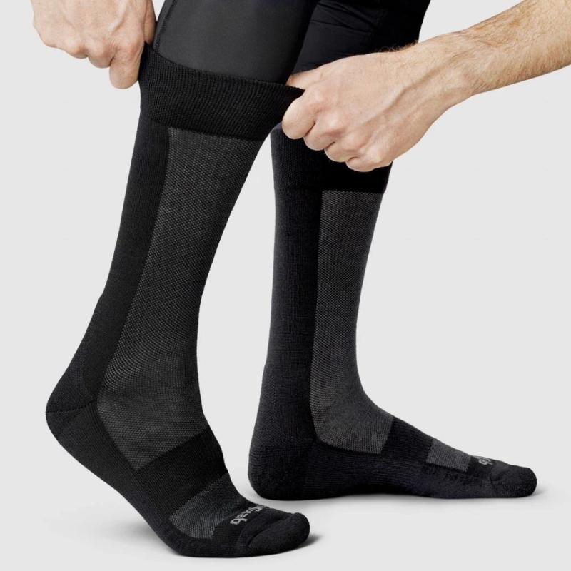 Skarpetki GripGrab Alpine Merino High Cut Winter czarne
