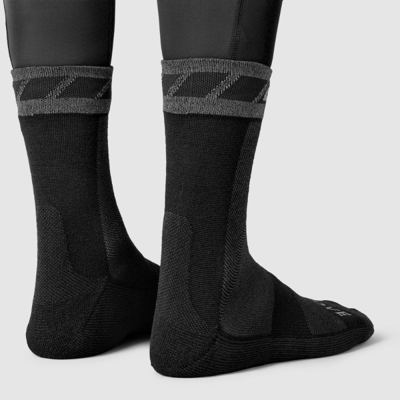 Skarpetki GripGrab Merino Winter czarne