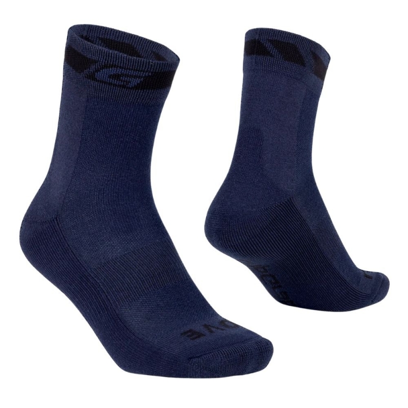 Skarpetki GripGrab Merino Winter granatowe