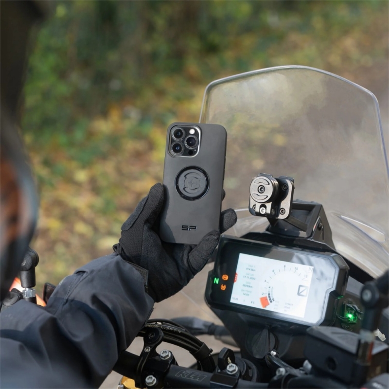 Uchwyt motocyklowy na kierownicę SP Connect SPC+ AMPS GPS czarny