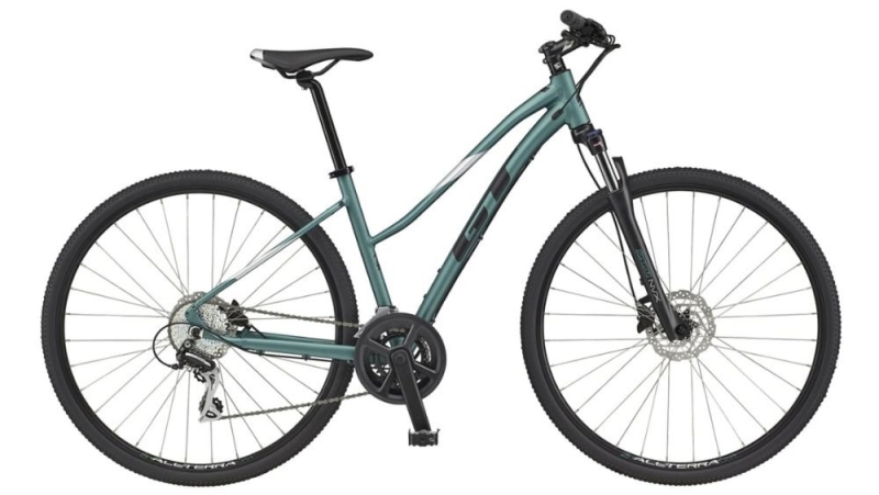 Rower crossowy damski GT Transeo Elite zielony