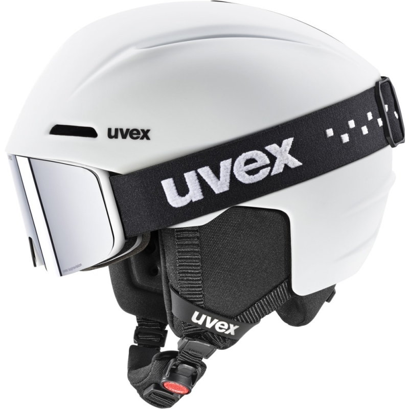 Kask narciarski dziecięcy Uvex Viti Set biały