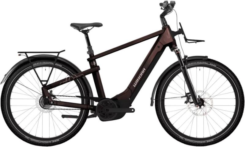 Rower elektryczny Winora Yakun R5 High night red