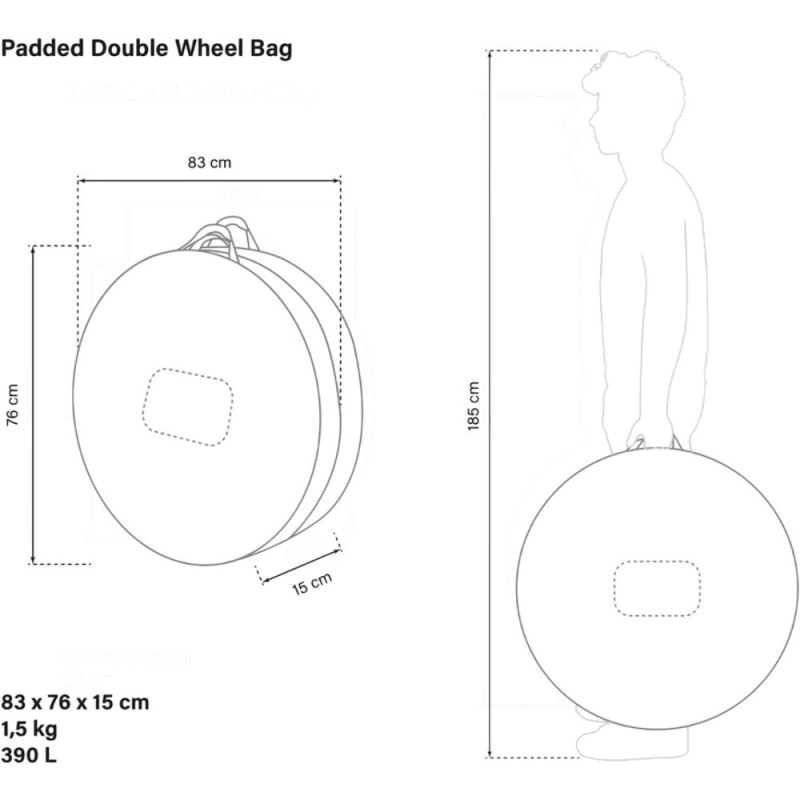 Torba na koła Scicon Padded Double Wheel Bag