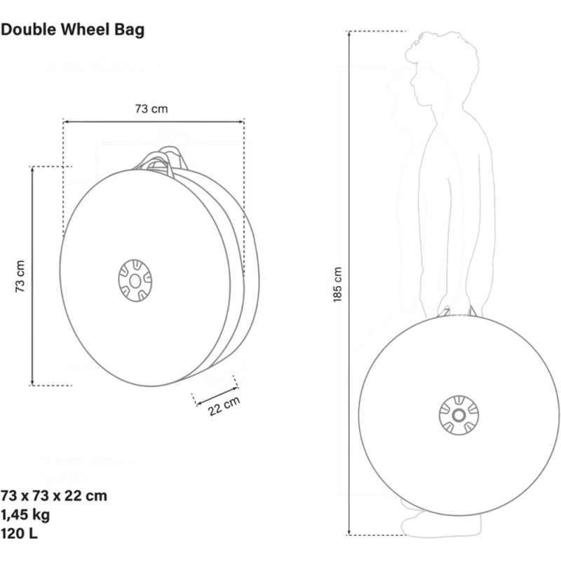 Torba na koła Scicon Double Wheel Bag