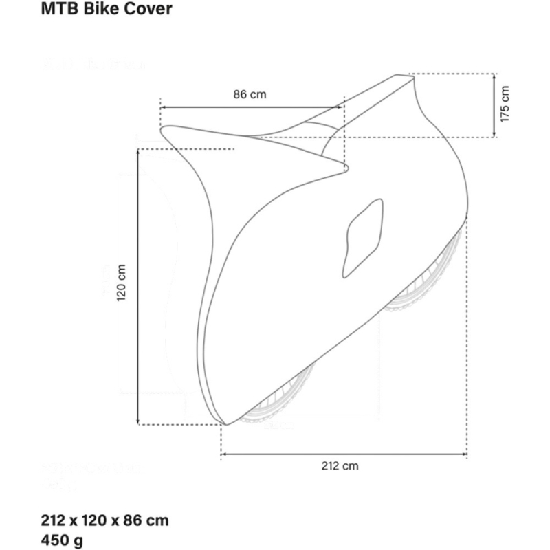 Pokrowiec na rower Scicon Foldable Bicycke Dust MTB