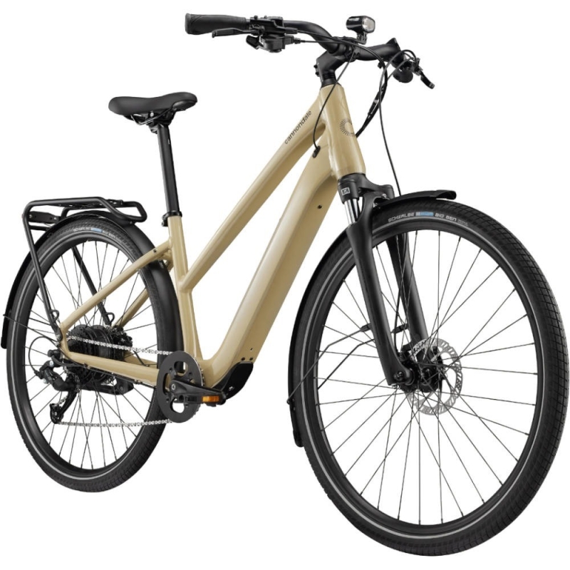 Rower elektryczny damski Cannondale Mavaro Neo SL 2 beżowy