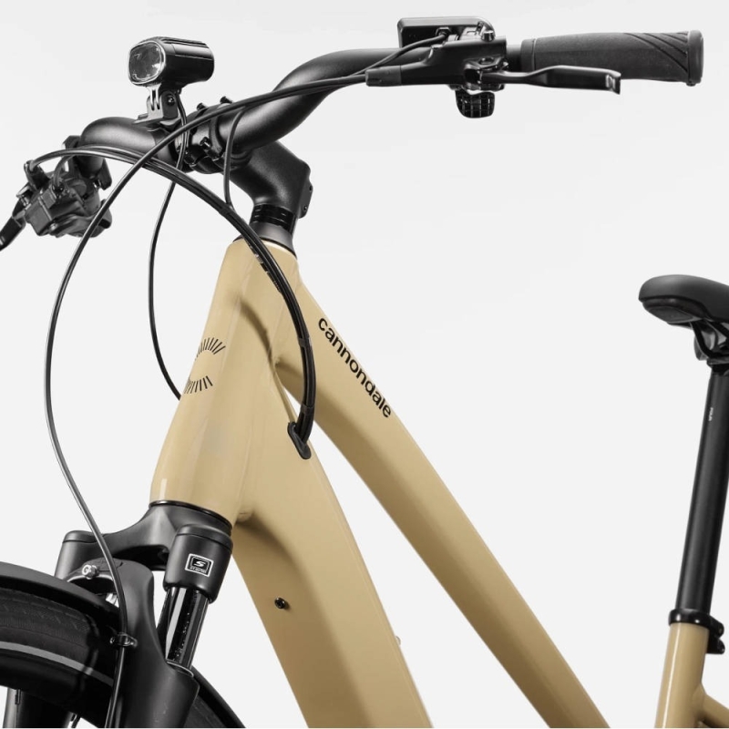 Rower elektryczny damski Cannondale Mavaro Neo SL 2 beżowy