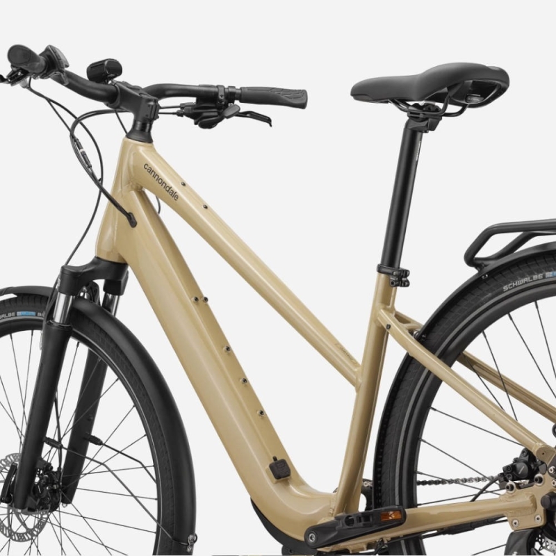 Rower elektryczny damski Cannondale Mavaro Neo SL 2 beżowy