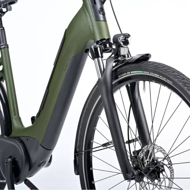 Rower elektryczny Winora Tria 10 Monotube moss green