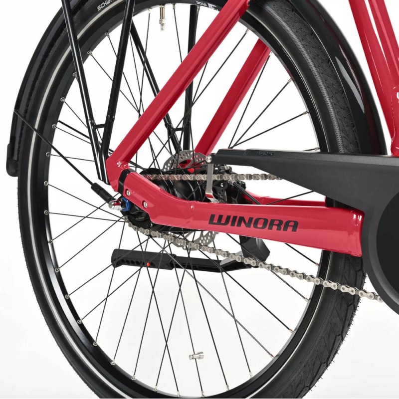 Rower elektryczny Winora Tria N8 classic red